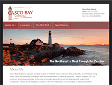 Tablet Screenshot of cascobaymedical.com
